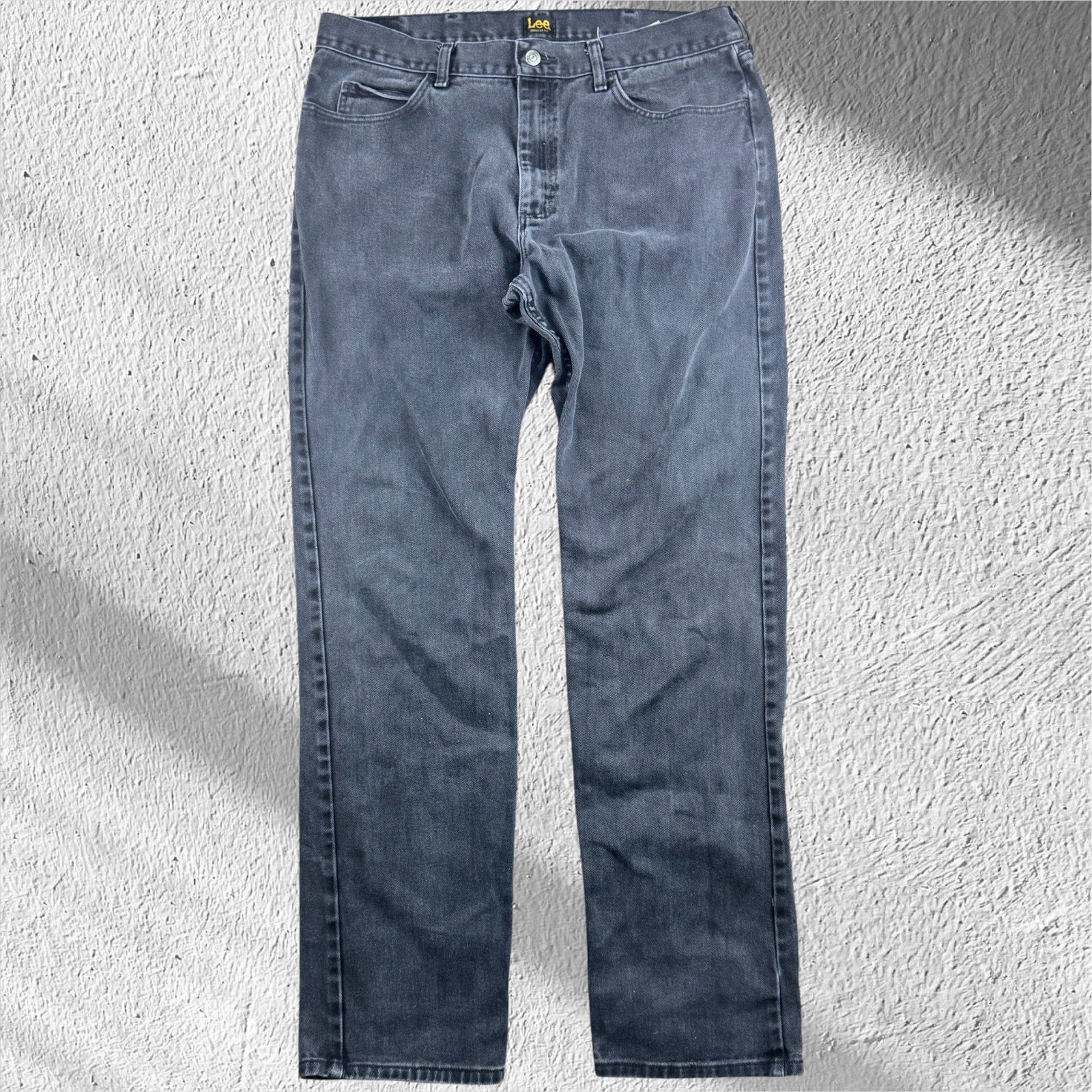 LEE Black Jeans Regular Fit Men's W38xL36