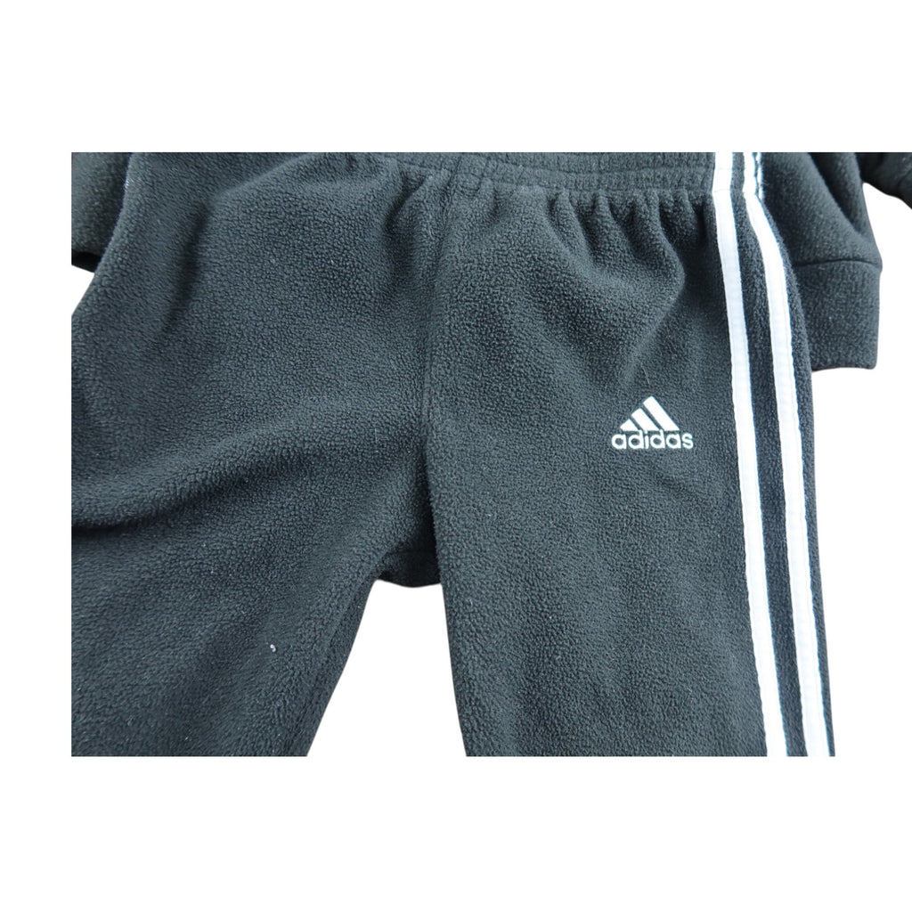 Adidas Regular Fit Toddler Black White Fleece Set 18M