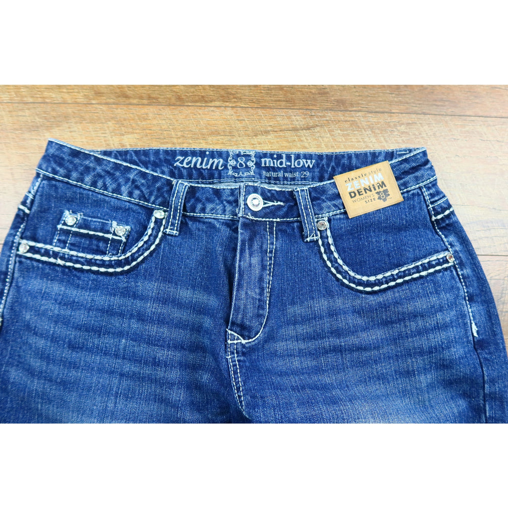 Zenim Denim Missy Women's Capri Jeans 8