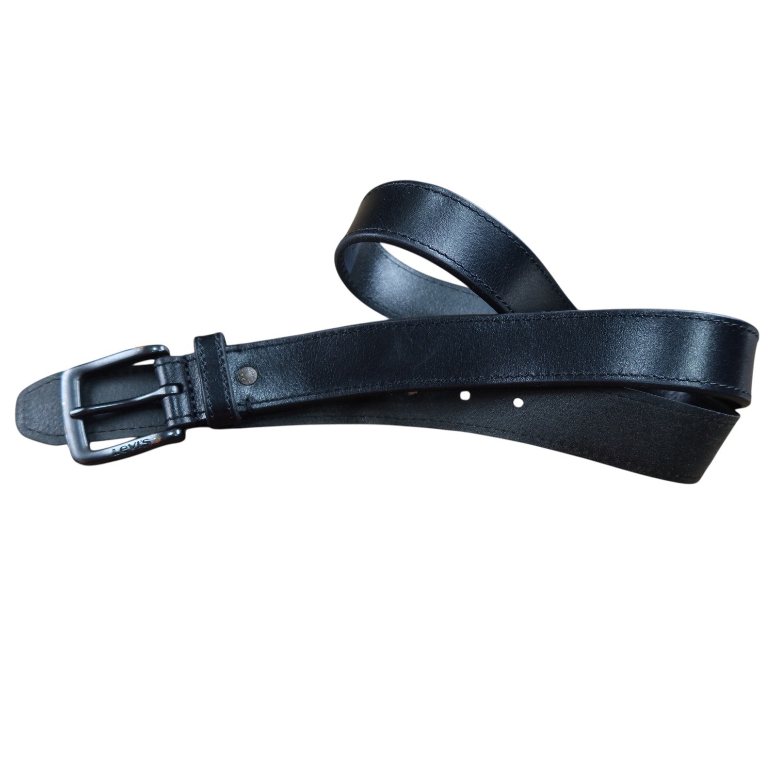 Levi's Black Genuine Leather Belt Men's 38x40