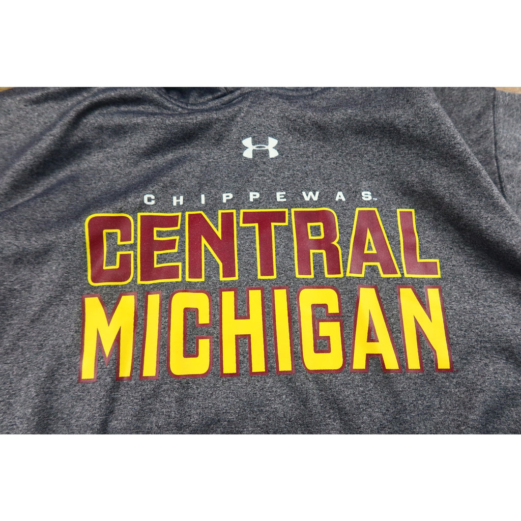 Chippewas Central Michigan Gray Hoodie Men's Large