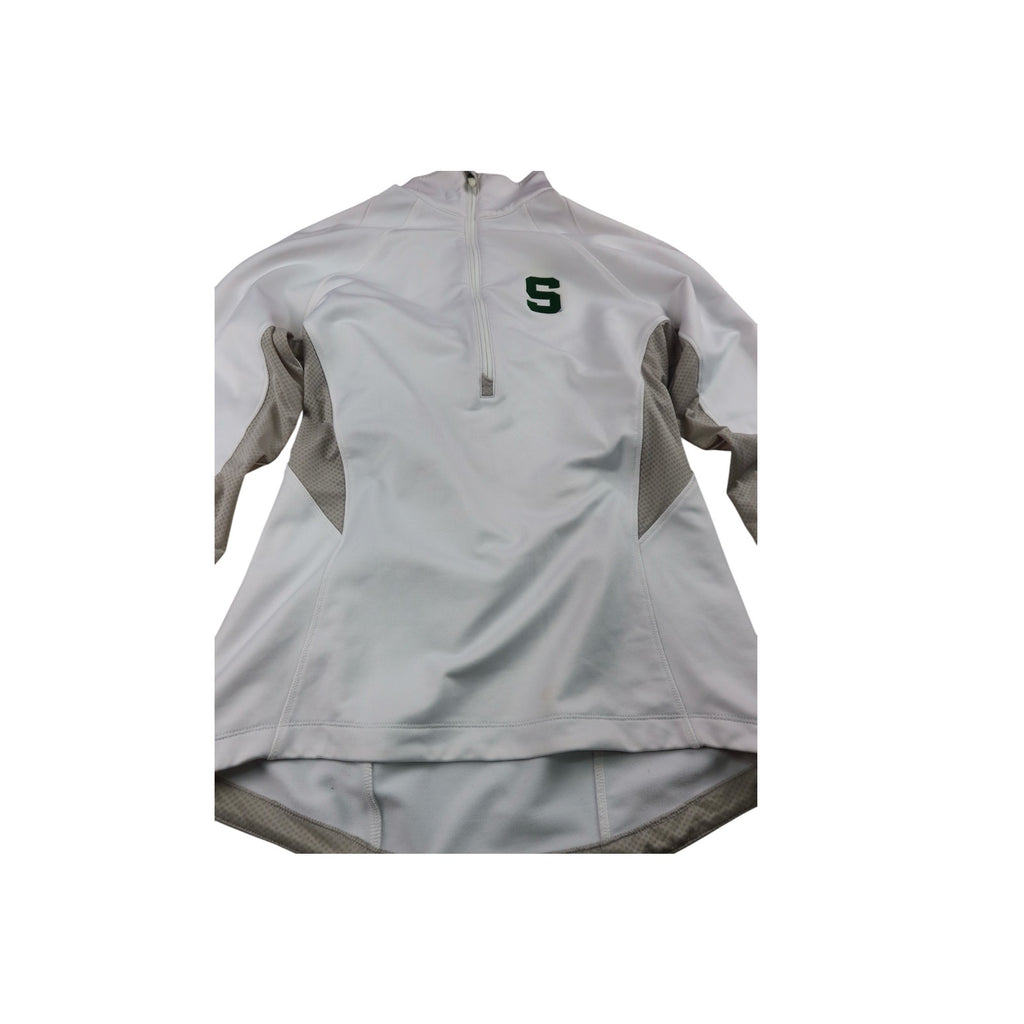 Spartan Michigan Under Armour White Fleece Jacket Women's M
