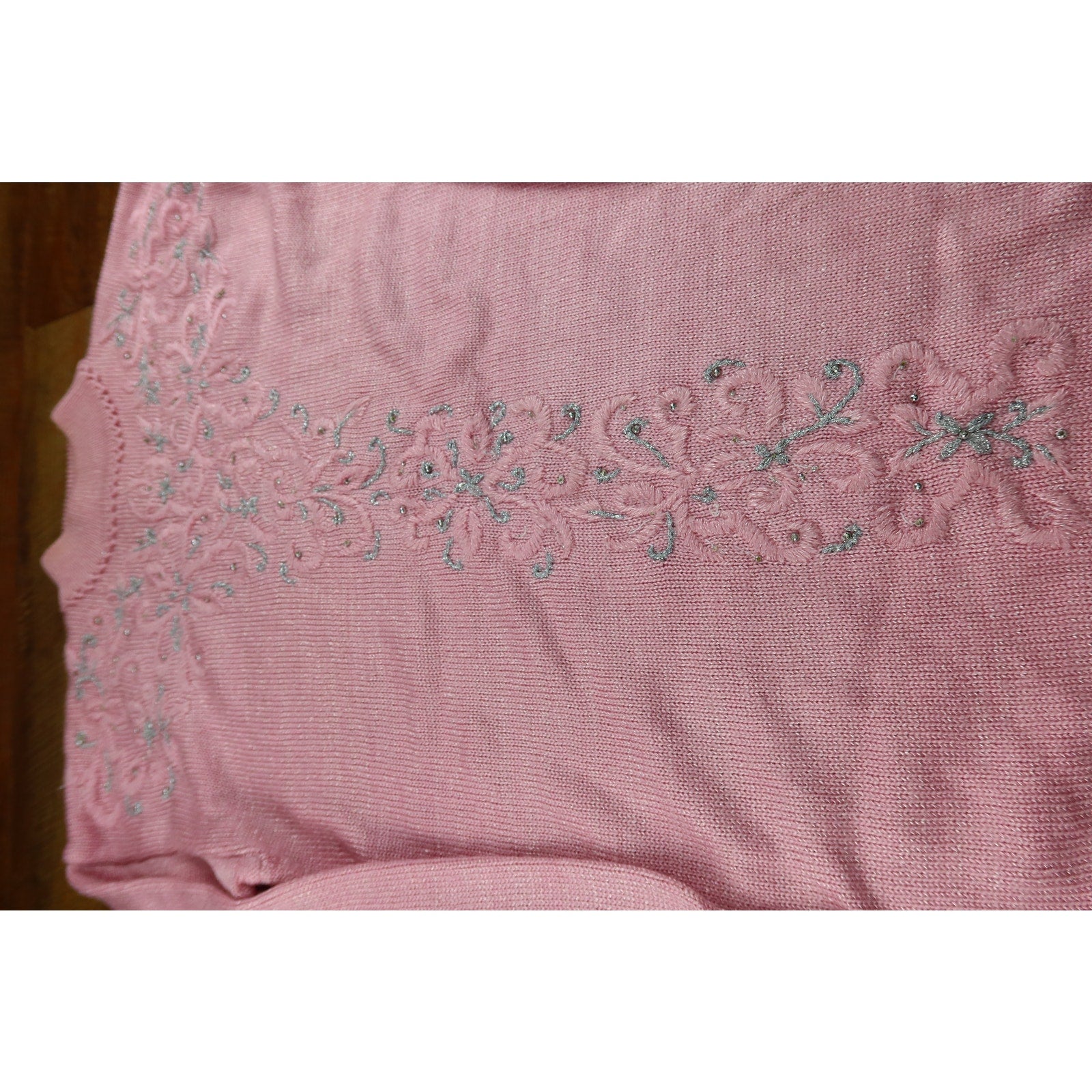 Joeclyn Smith Vintage Pink Knit Sweater Women's L