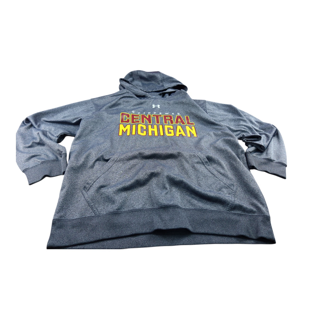 Chippewas Central Michigan Gray Hoodie Men's Large
