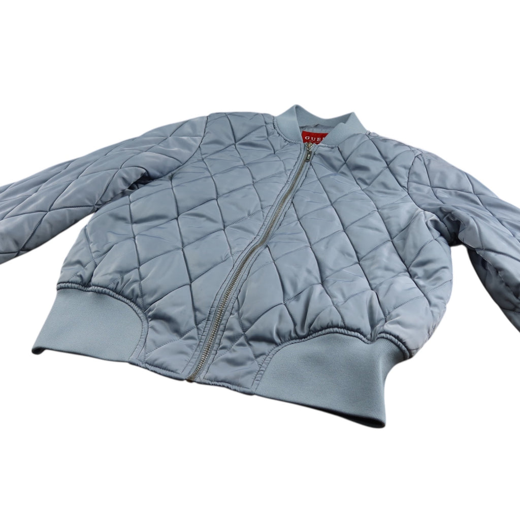 GUESS Y2K Quilted Bomber Gray Jacket Women's L
