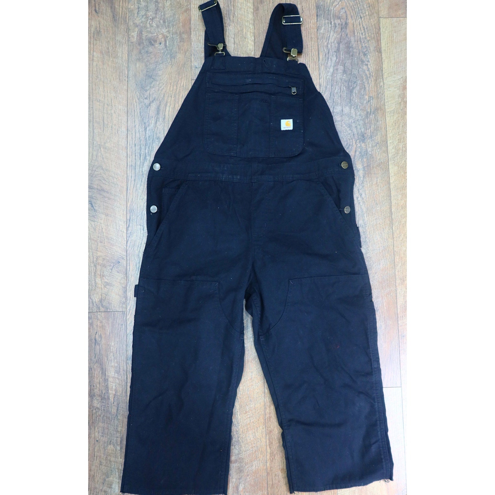 Carhartt Canvas Overalls Black Women's M 8-10