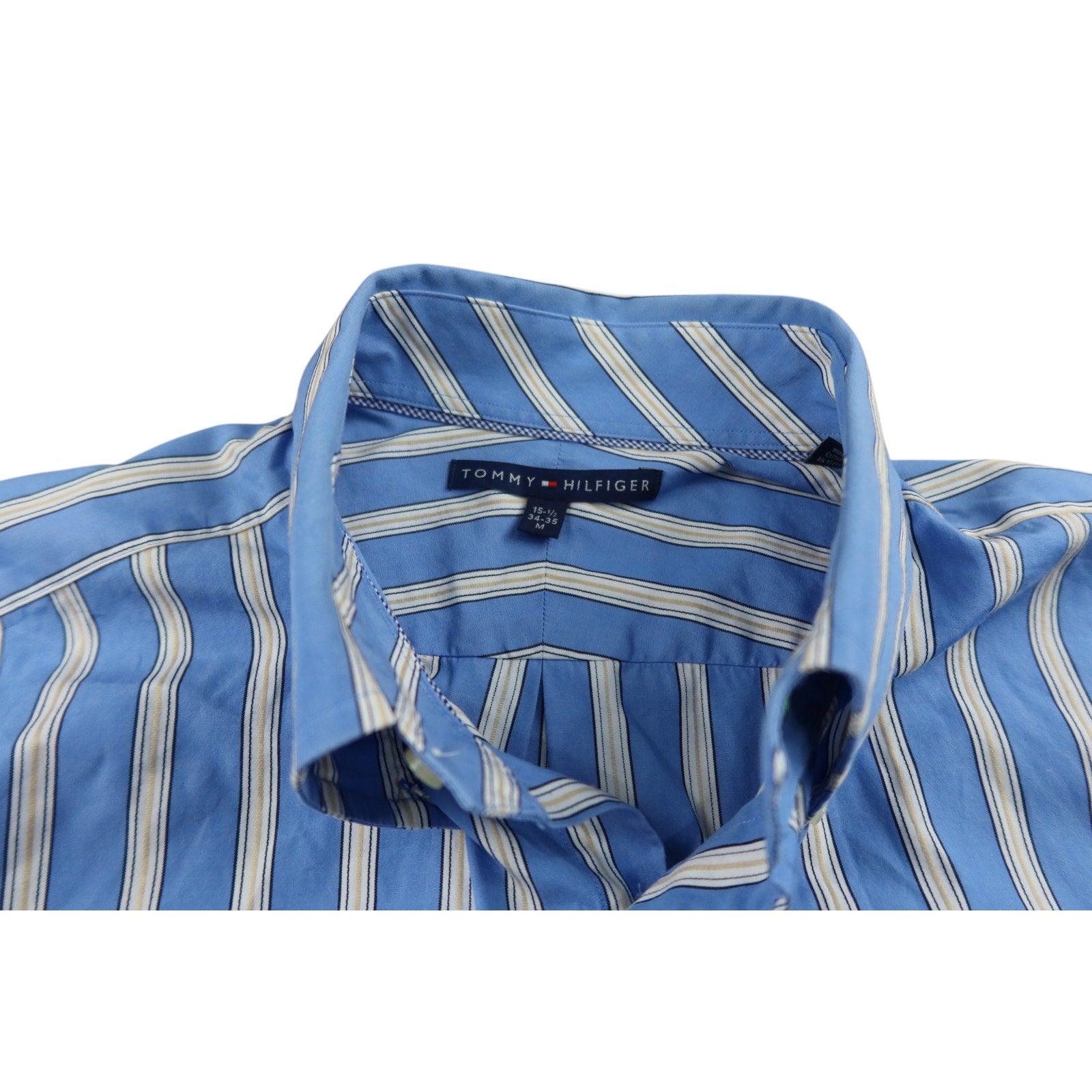 Tommy Hilfiger Blue Stripe Shirt Men's 15.5 34-35