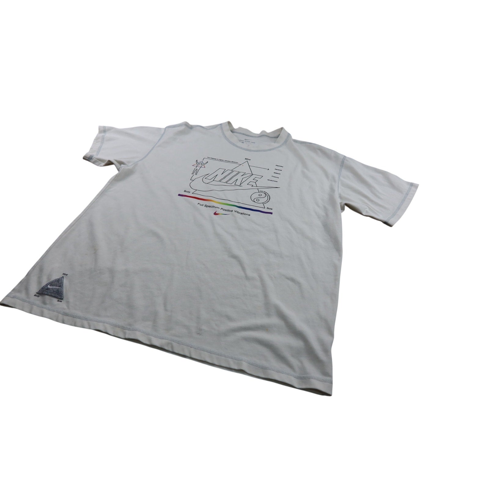 The Nike Tee Shirt White Vintage Men's Large