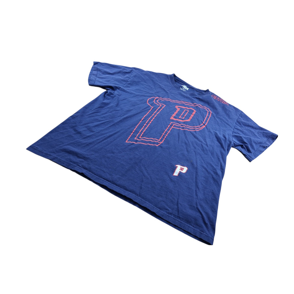 Detroit Pistons Blue Vintage T Shirt Men's 2XL