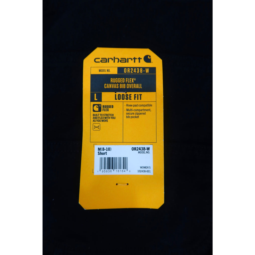 Carhartt Canvas Overalls Black Women's M 8-10