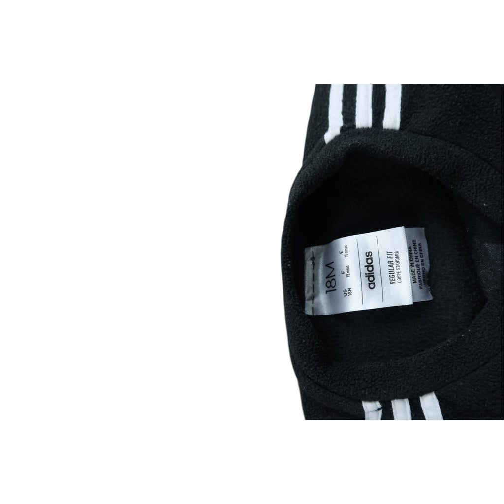 Adidas Regular Fit Toddler Black White Fleece Set 18M