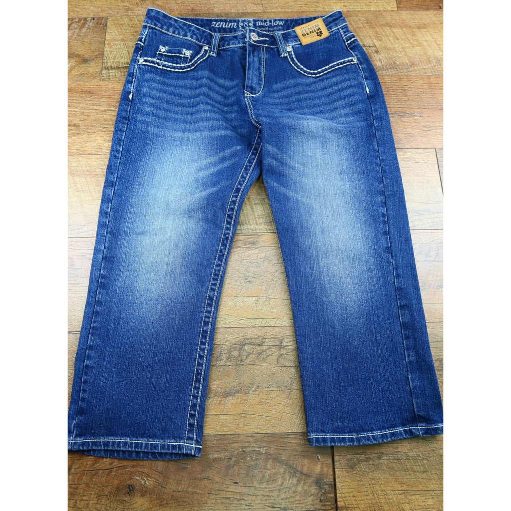 Zenim Denim Missy Women's Capri Jeans 8
