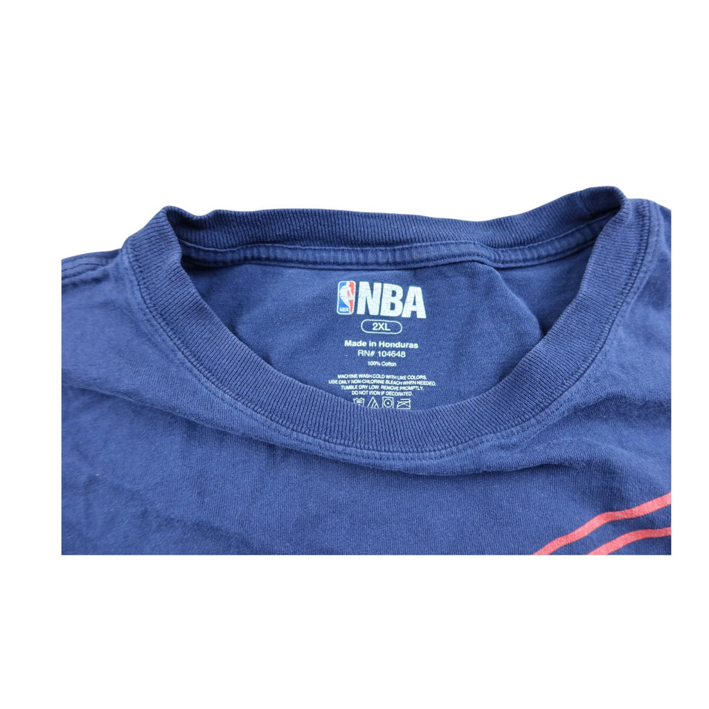 Detroit Pistons Blue Vintage T Shirt Men's 2XL