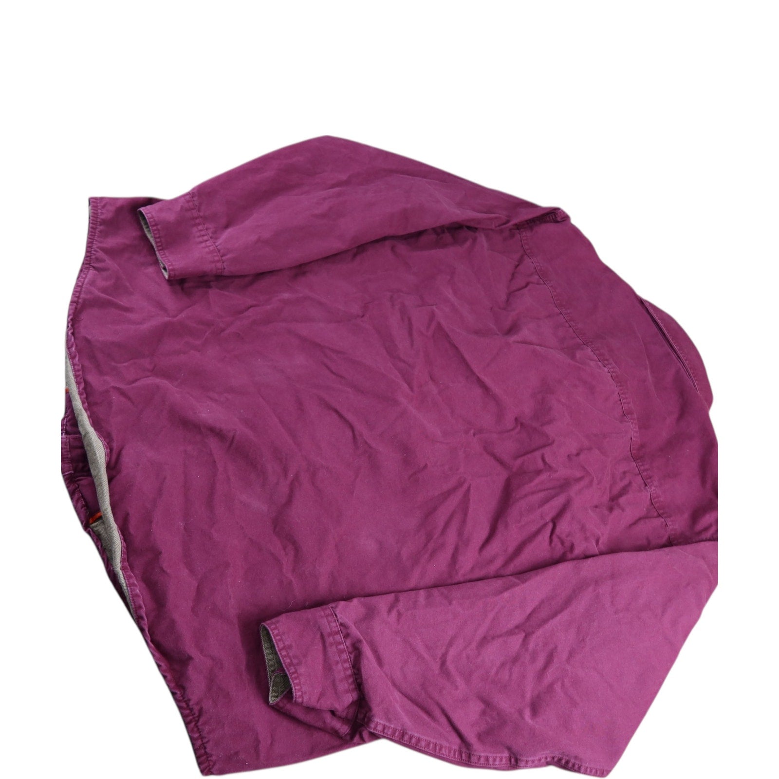 St. John's Bay Lined Burgundy Long Sleeve Button up Men's L