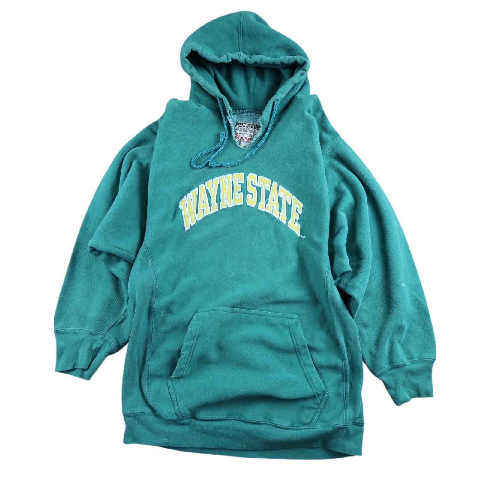 Steve And Barry Wayne State College Green Hoodie Men's L