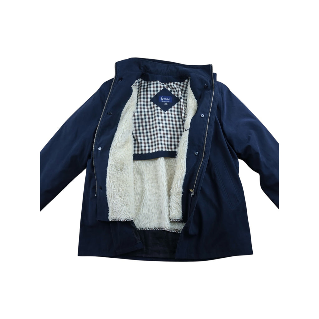 Polo By Ralph Lauren Navy Microfiber Windbreaker Jacket Men's 3XL