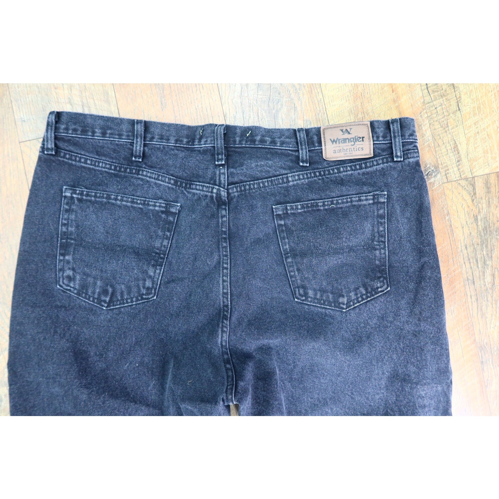 Wrangler Black Jeans Men's 46x30