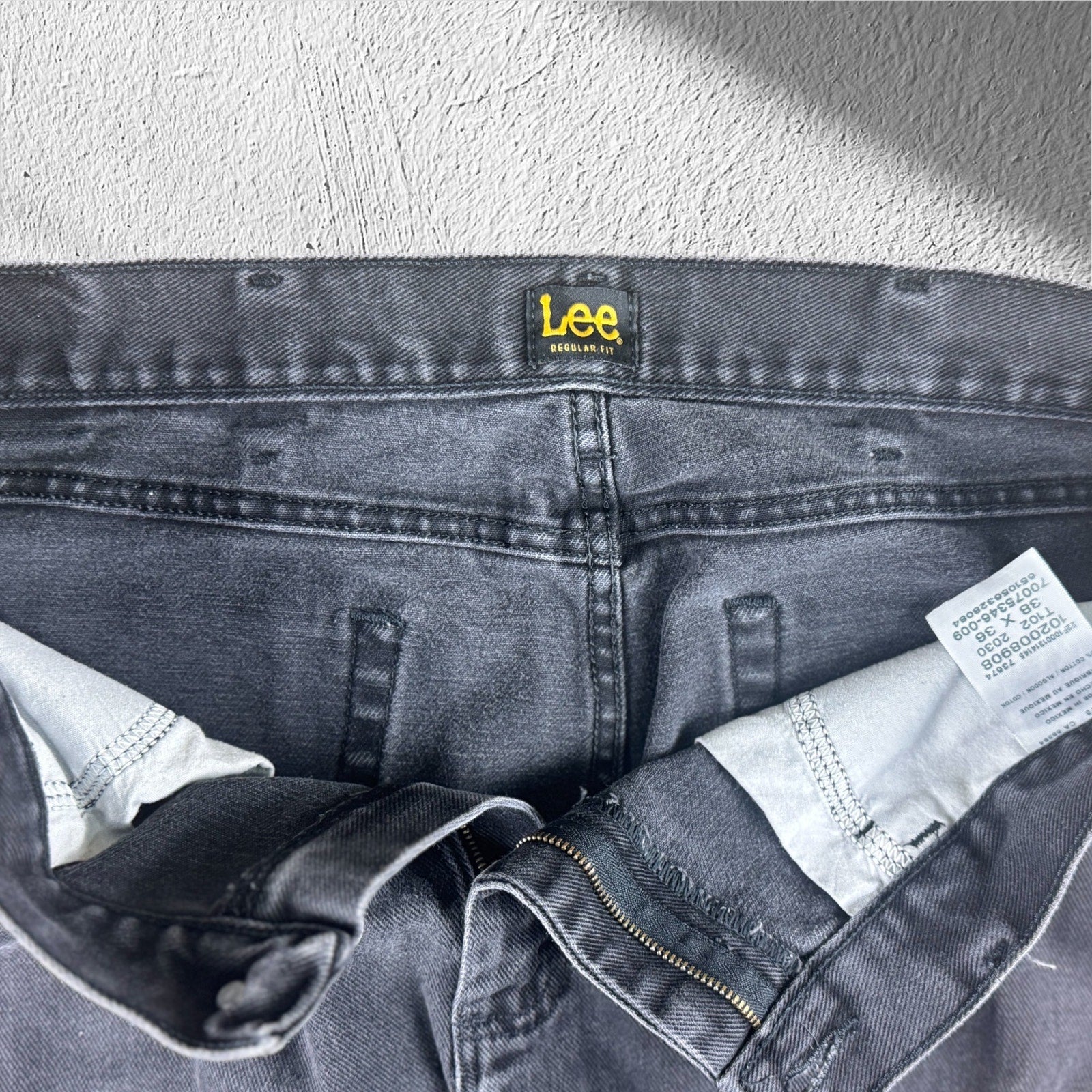 LEE Black Jeans Regular Fit Men's W38xL36