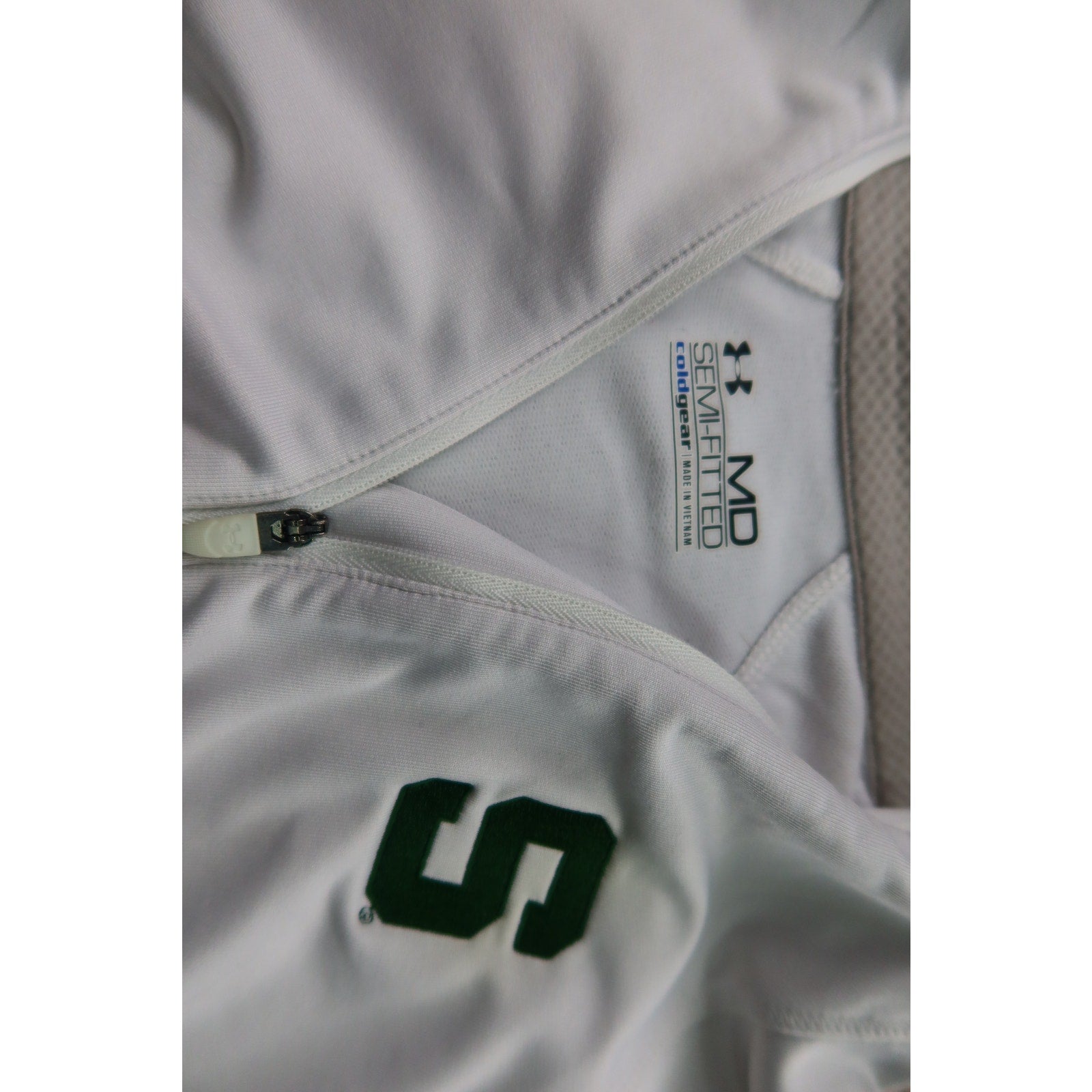 Spartan Michigan Under Armour White Fleece Jacket Women's M