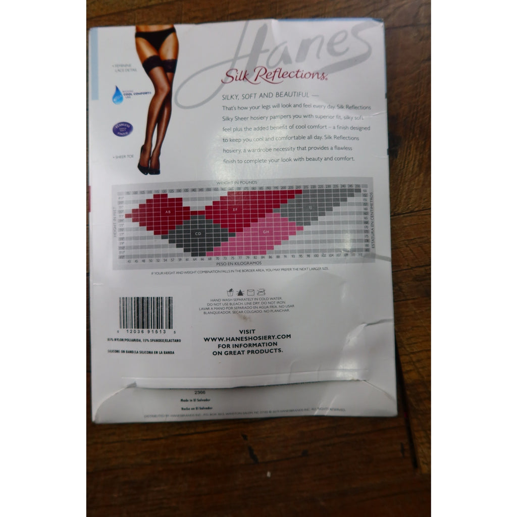 Silk Reflections Lace Top Thigh Highs Size EF