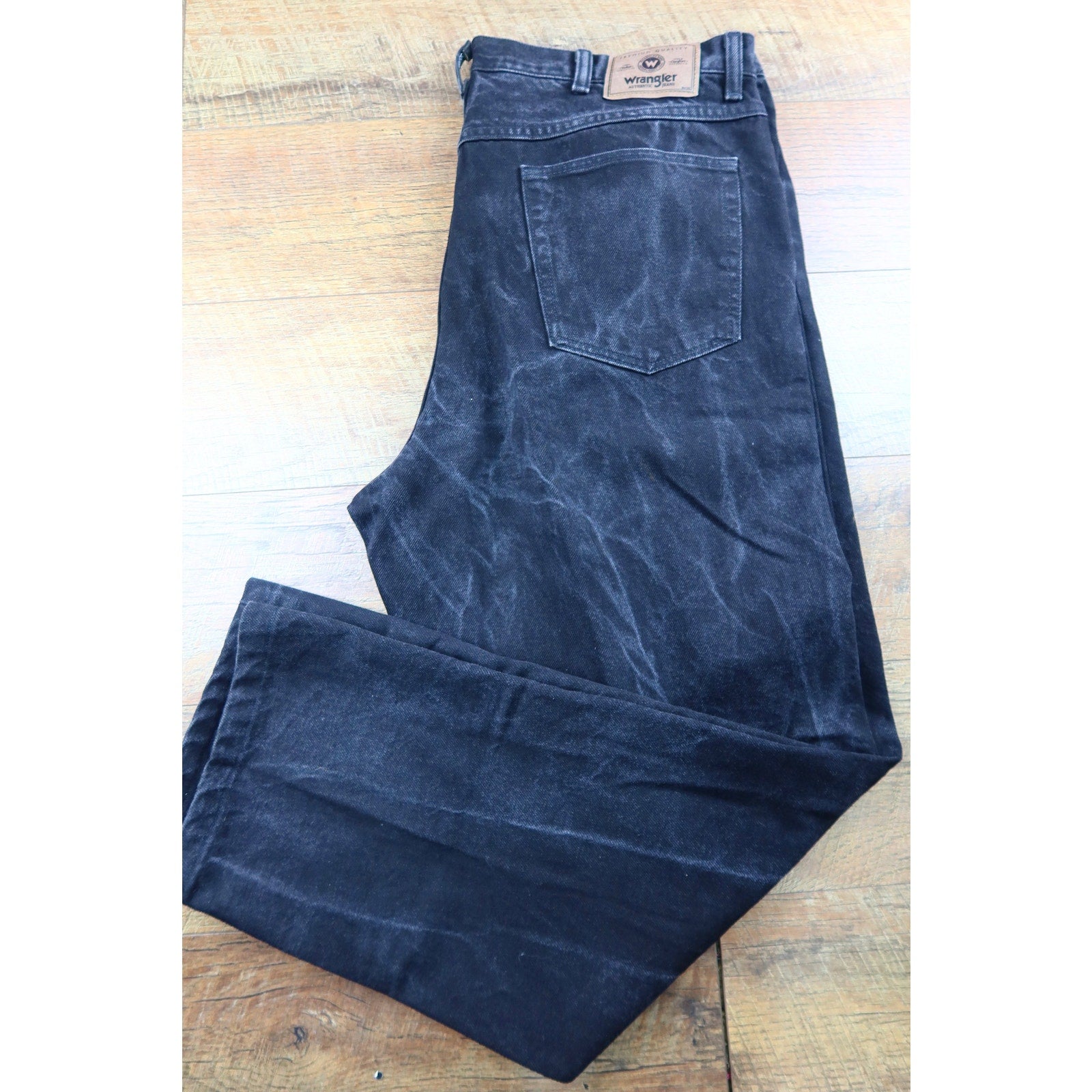 Wrangler Black Jeans Men's 38x34