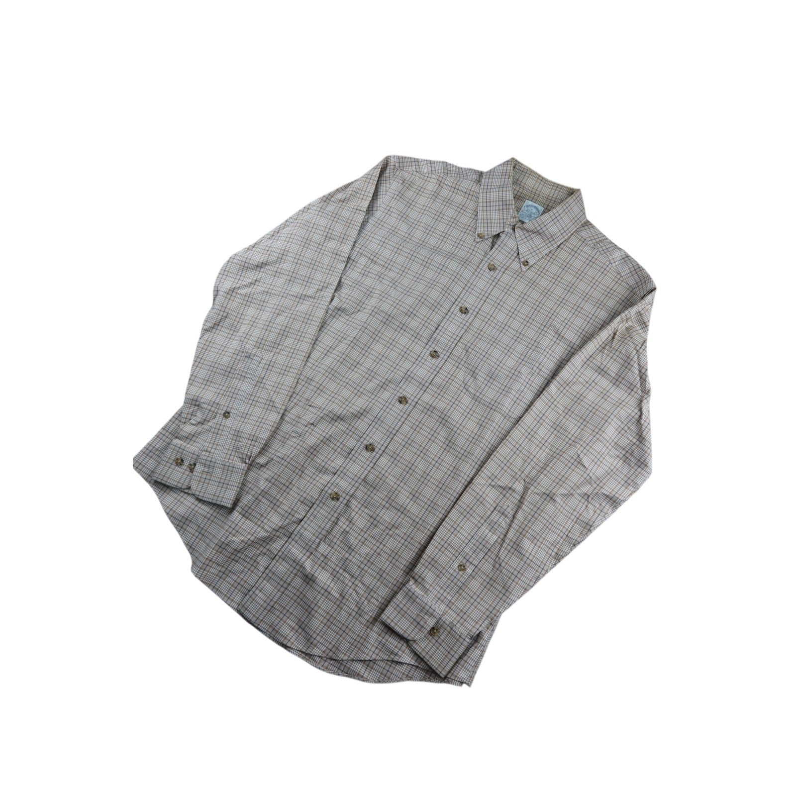 Brooks And Brothers Slim Fit Plaid Dress Shirt Men's