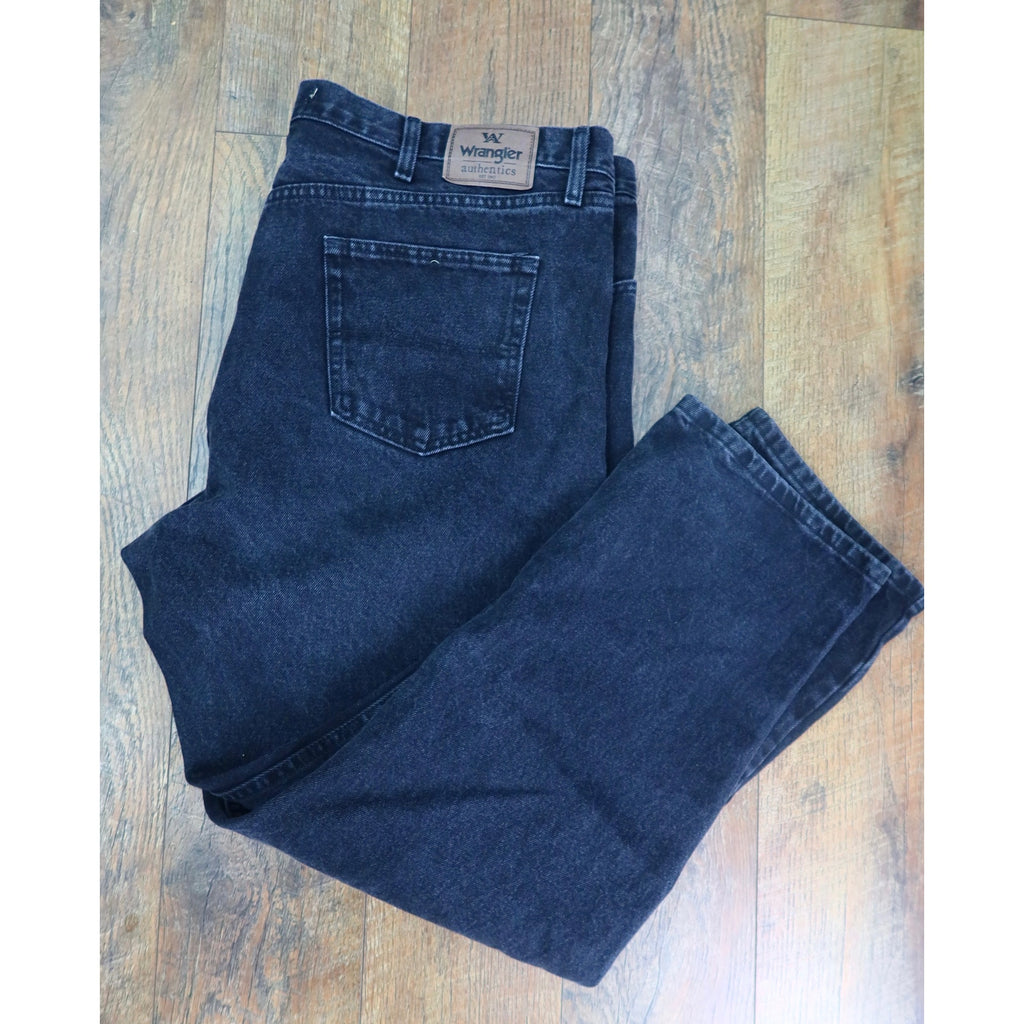 Wrangler Black Jeans Men's 46x30