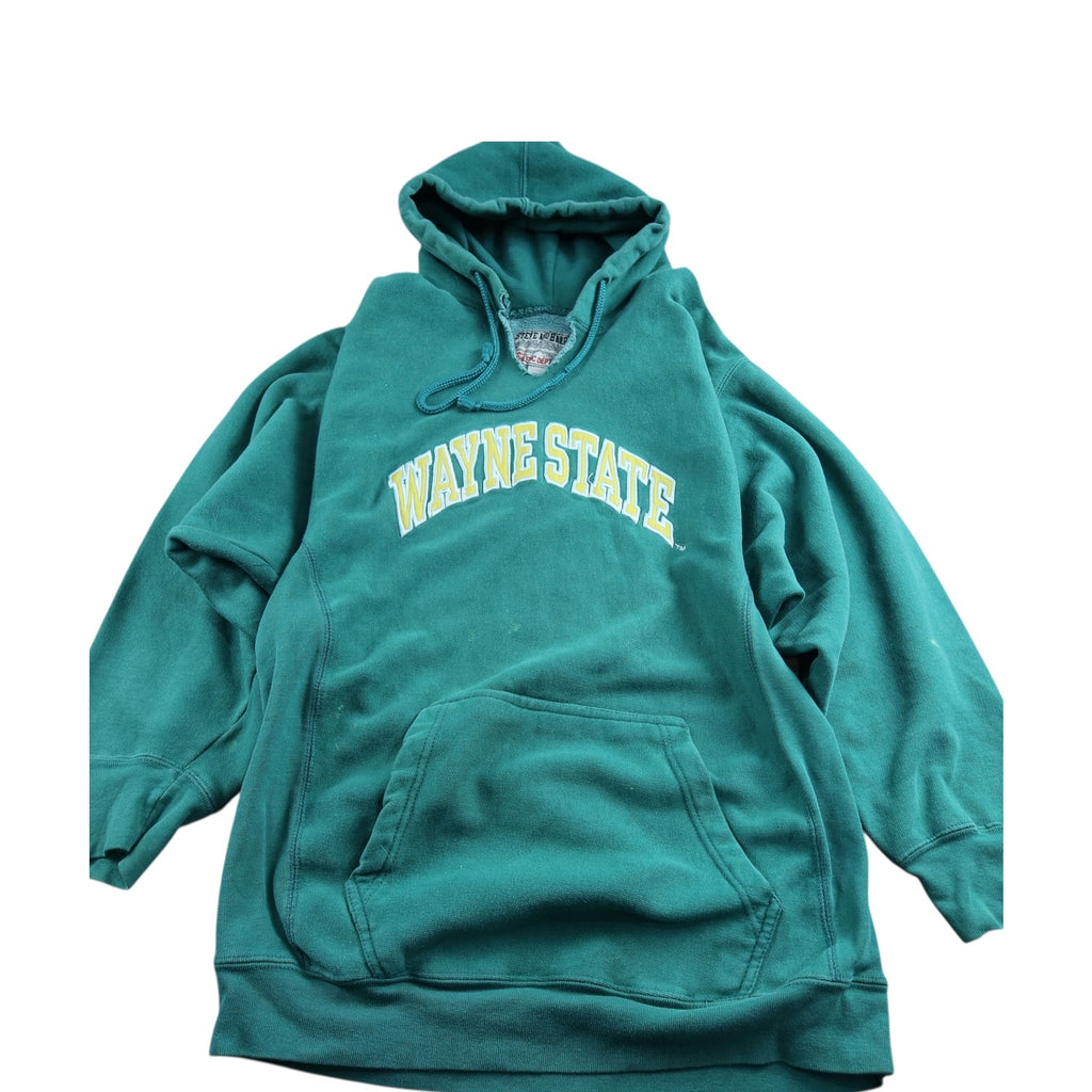 Steve And Barry Wayne State College Green Hoodie Men's L