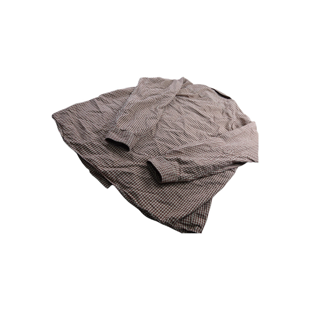 Columbia Brown Plaid Button Up Long Sleeve Shirt Men's XLT