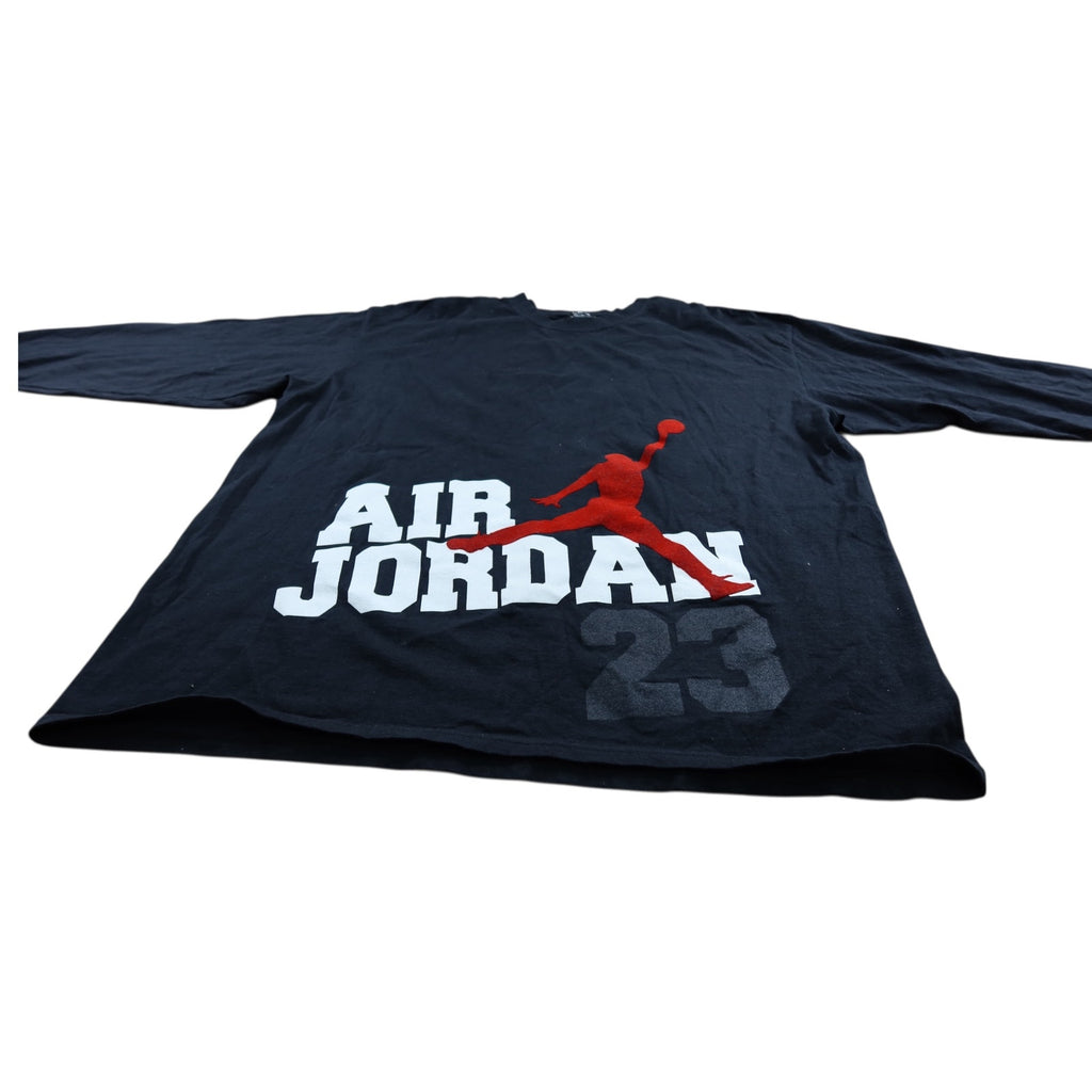 Air Jordan Black Vtg Long Sleeve Shirt Men's