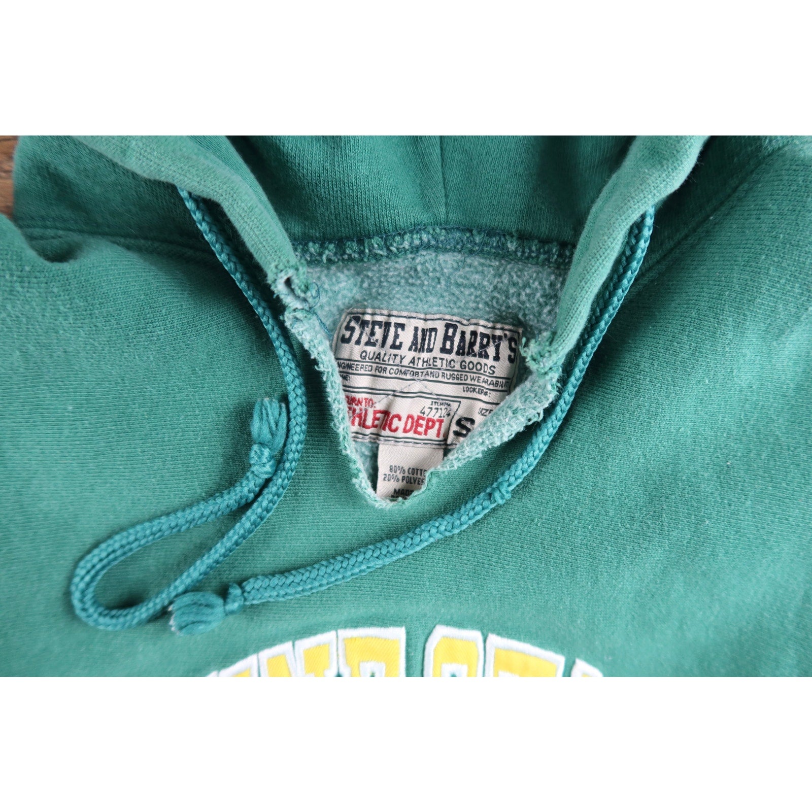 Steve And Barry Wayne State College Green Hoodie Men's L