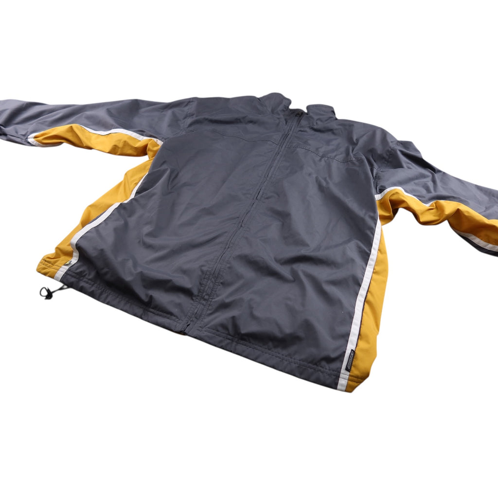 Reebok Gray and Yellow Windbreaker Jacket Men's 2XL