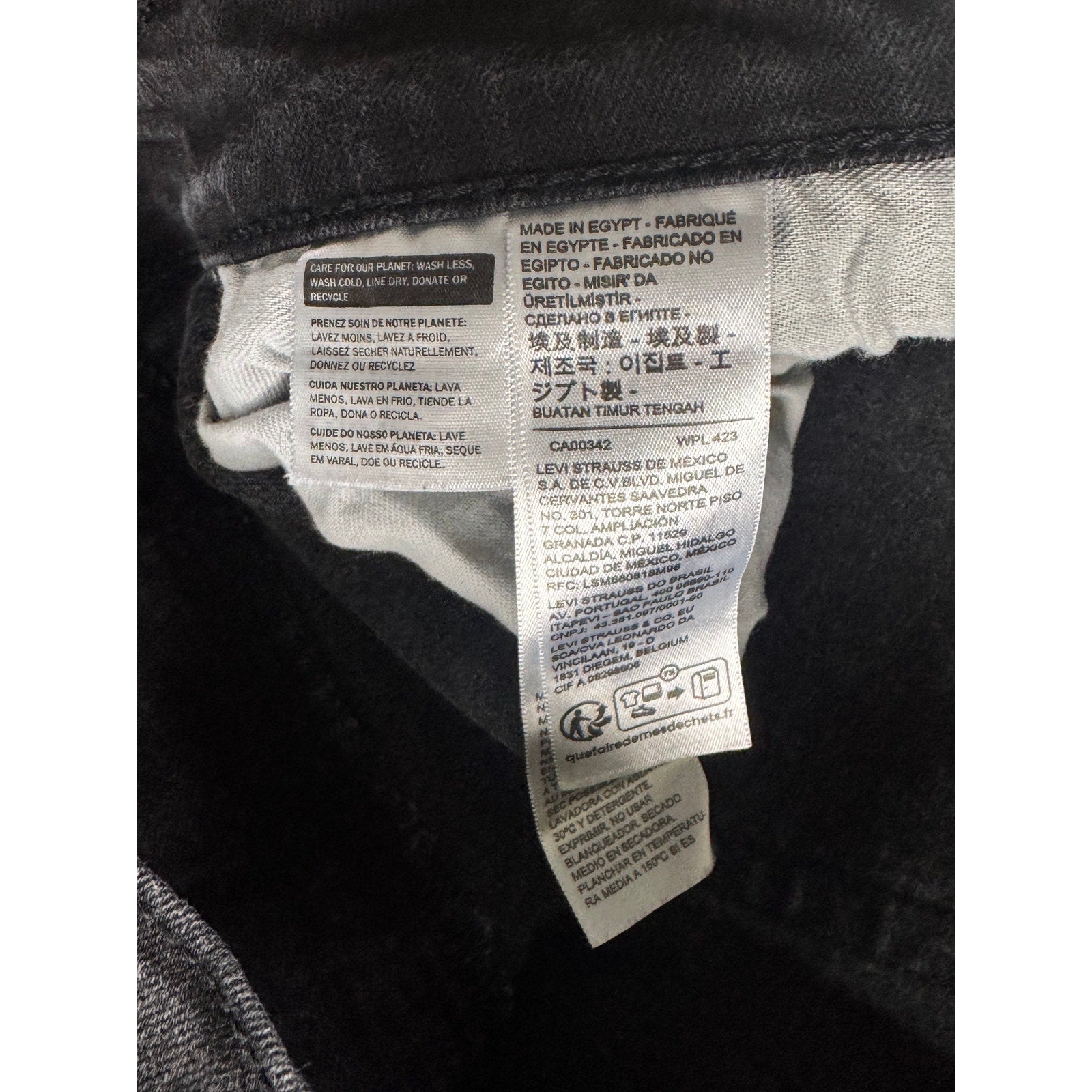 Levi's Strauss 502 Black Jeans Men W36xL32