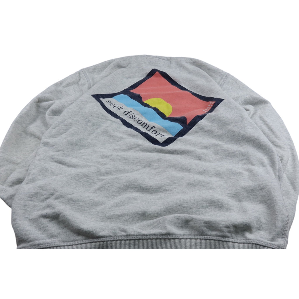 Seek Discomfort Gray Sweatshirt Men's Small