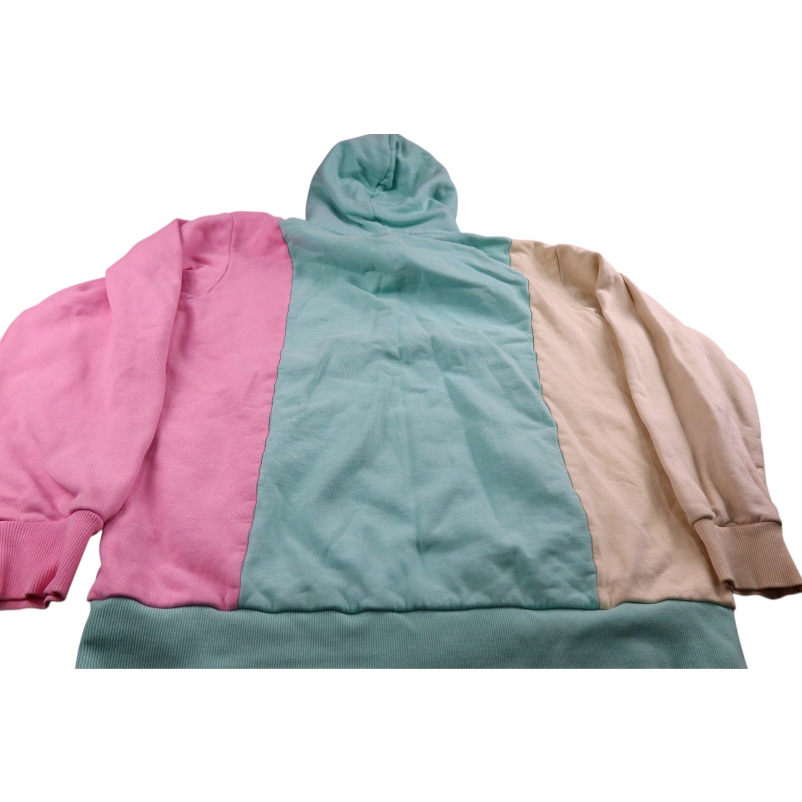 Teddy Fresh Color block Hoodie Women's Large