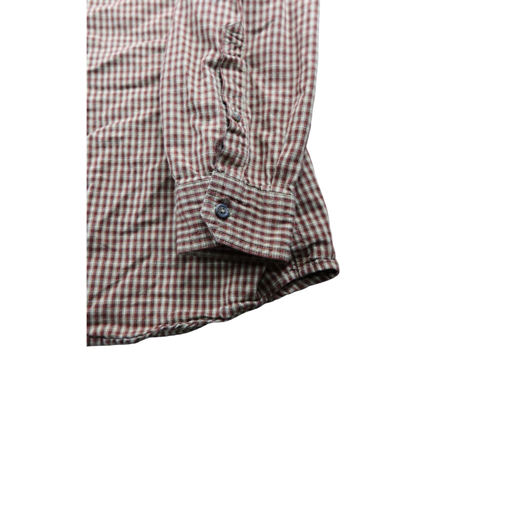 Columbia Brown Plaid Button Up Long Sleeve Shirt Men's XLT