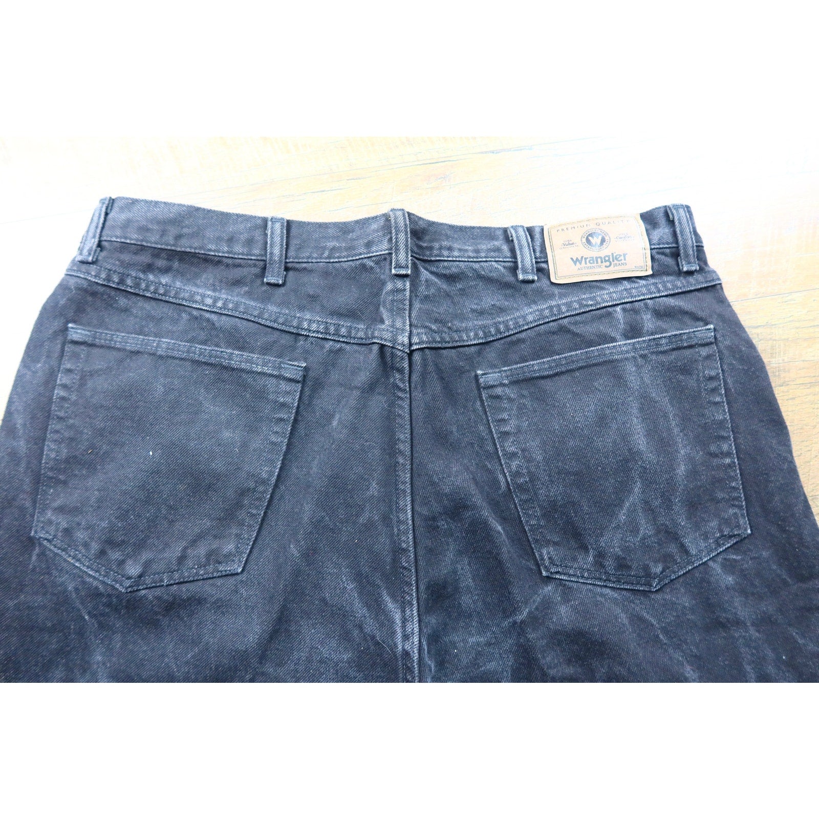 Wrangler Black Jeans Men's 38x34