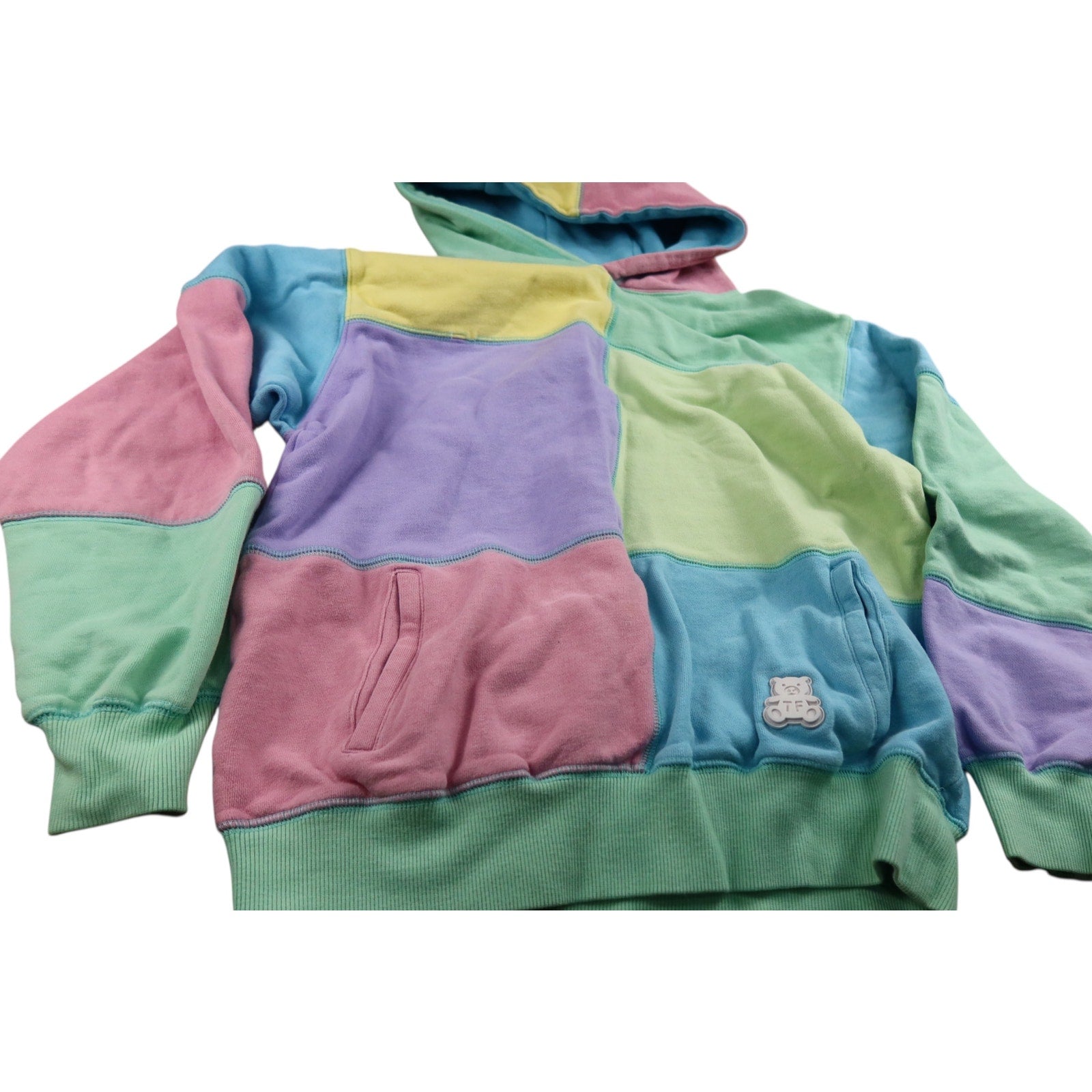 Teddy Fresh Color Block Hoodie Women's Small