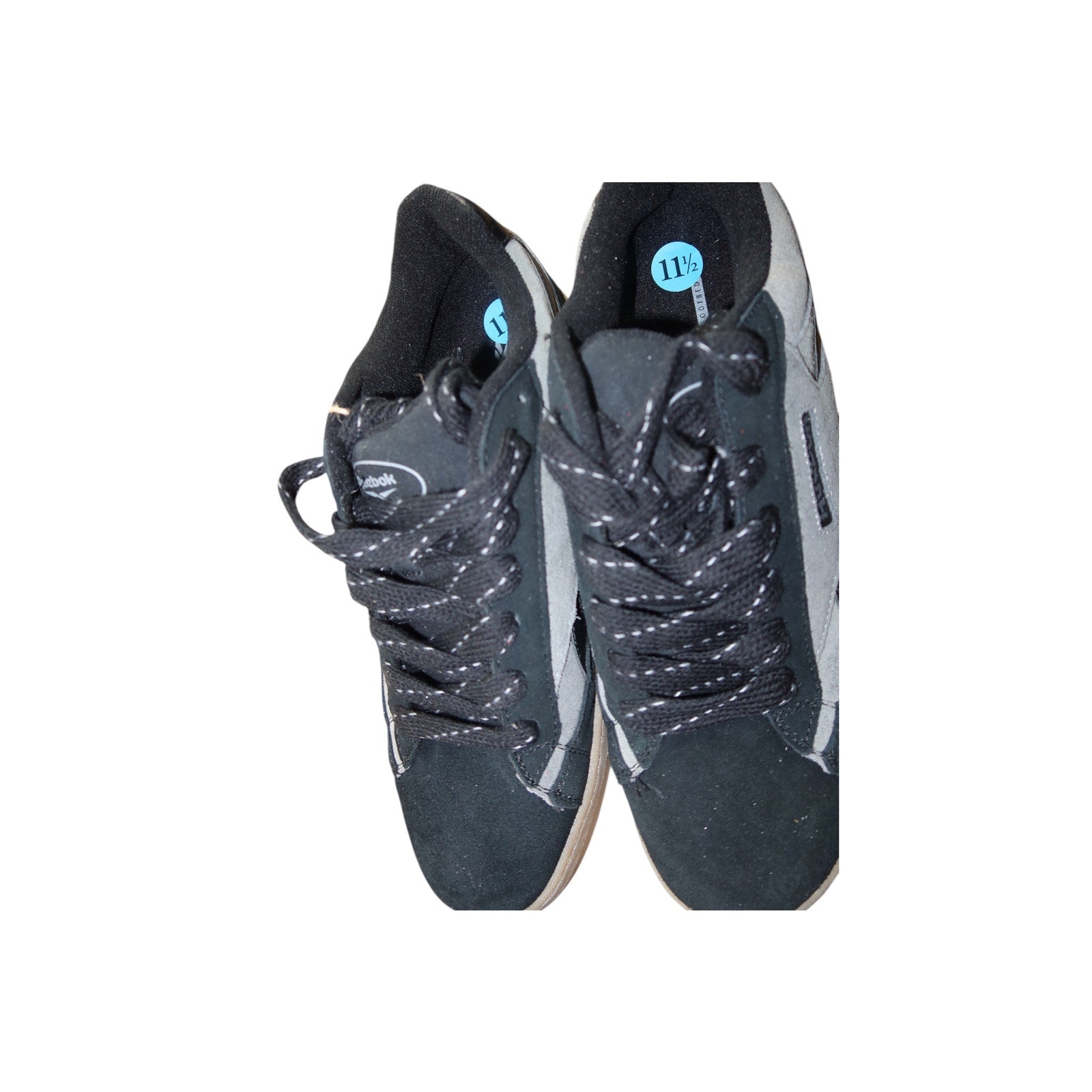 Reebok Brusk Black Gray Men's Sneakers 11.5