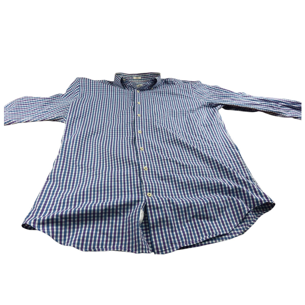 Peter Millar Seaside Finish Button Down Shirt Men's L