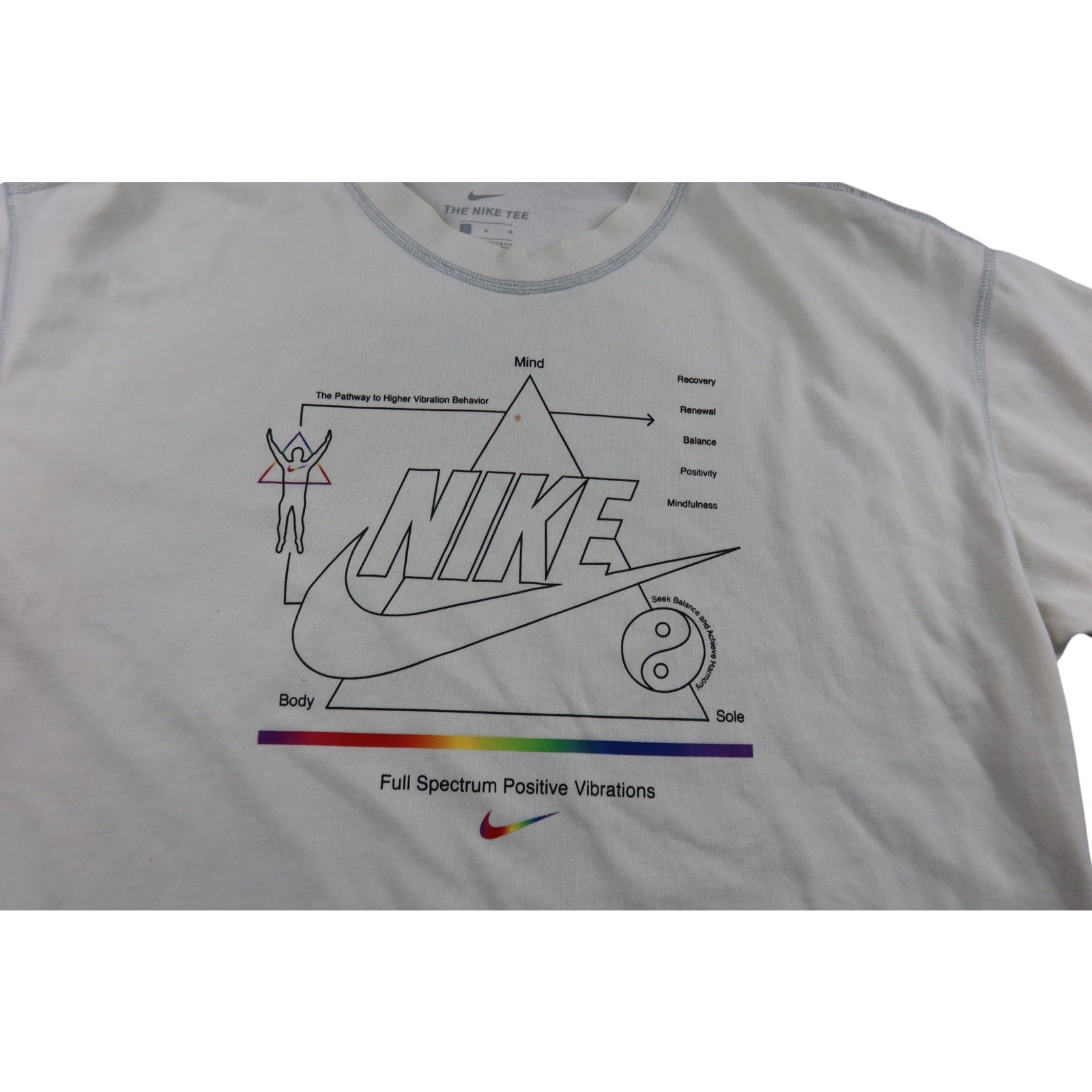 The Nike Tee Shirt White Vintage Men's Large