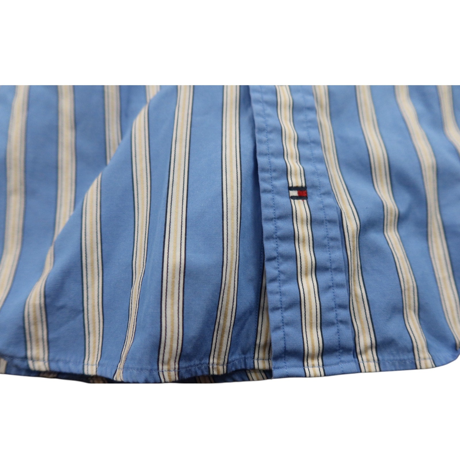 Tommy Hilfiger Blue Stripe Shirt Men's 15.5 34-35