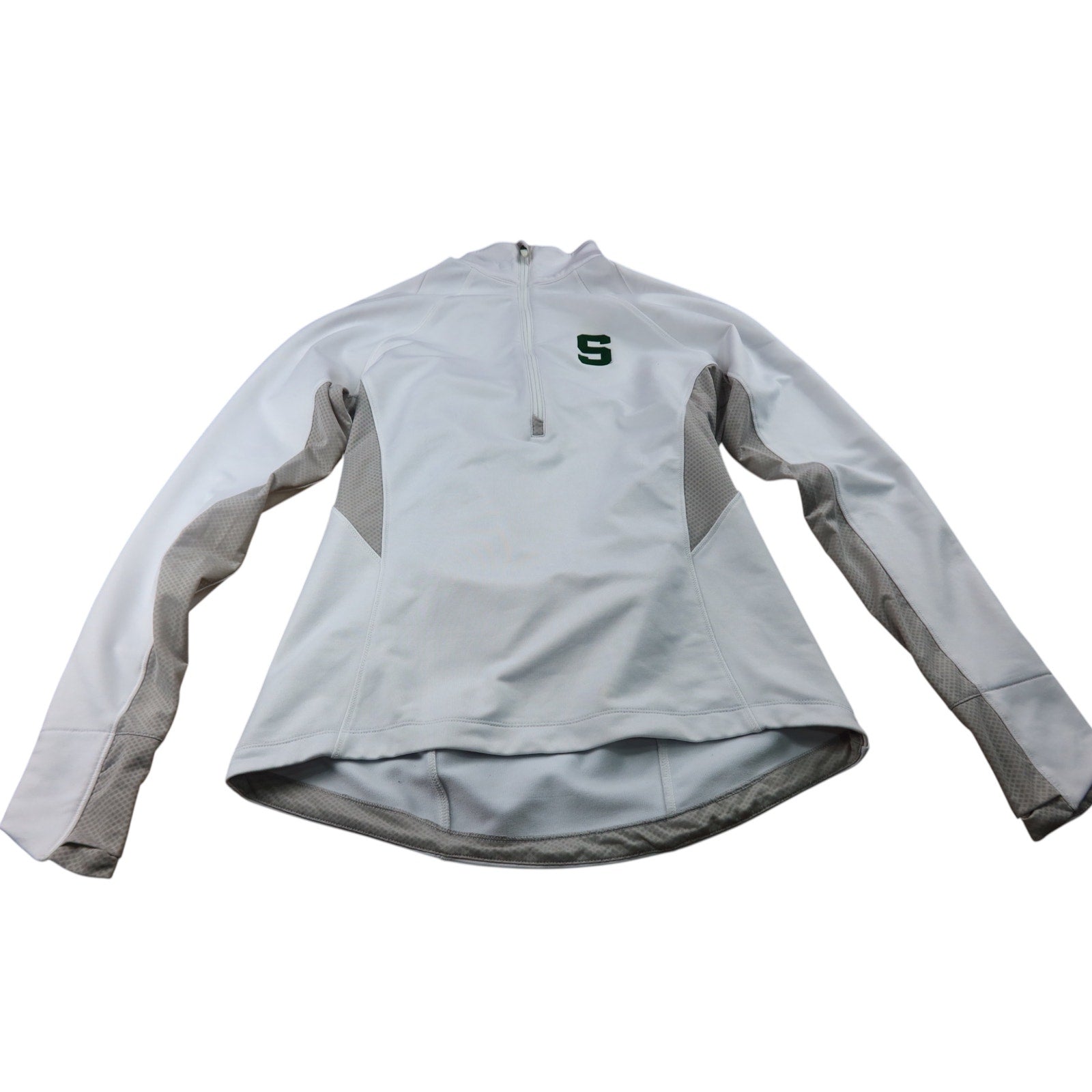 Spartan Michigan Under Armour White Fleece Jacket Women's M