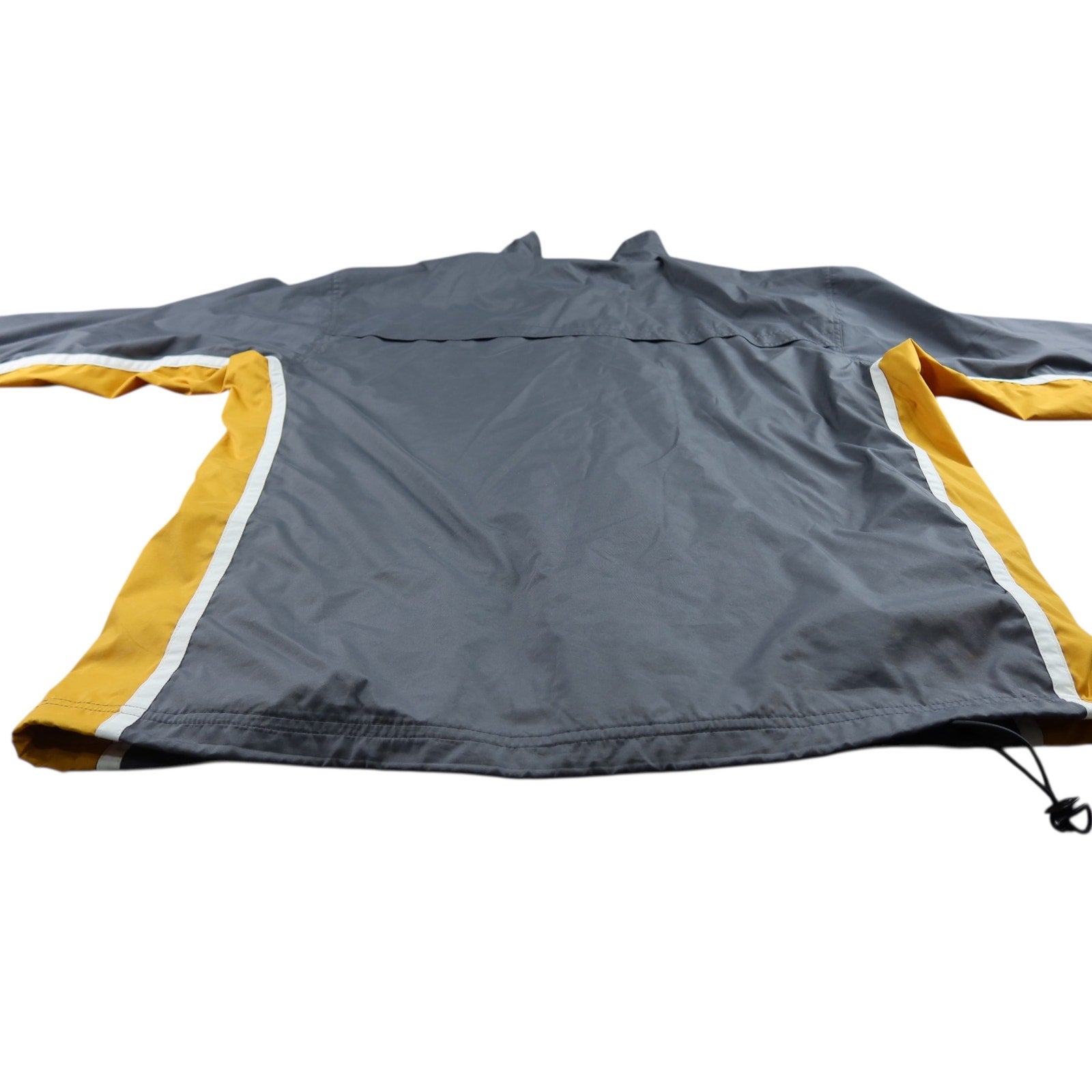 Reebok Gray and Yellow Windbreaker Jacket Men's 2XL