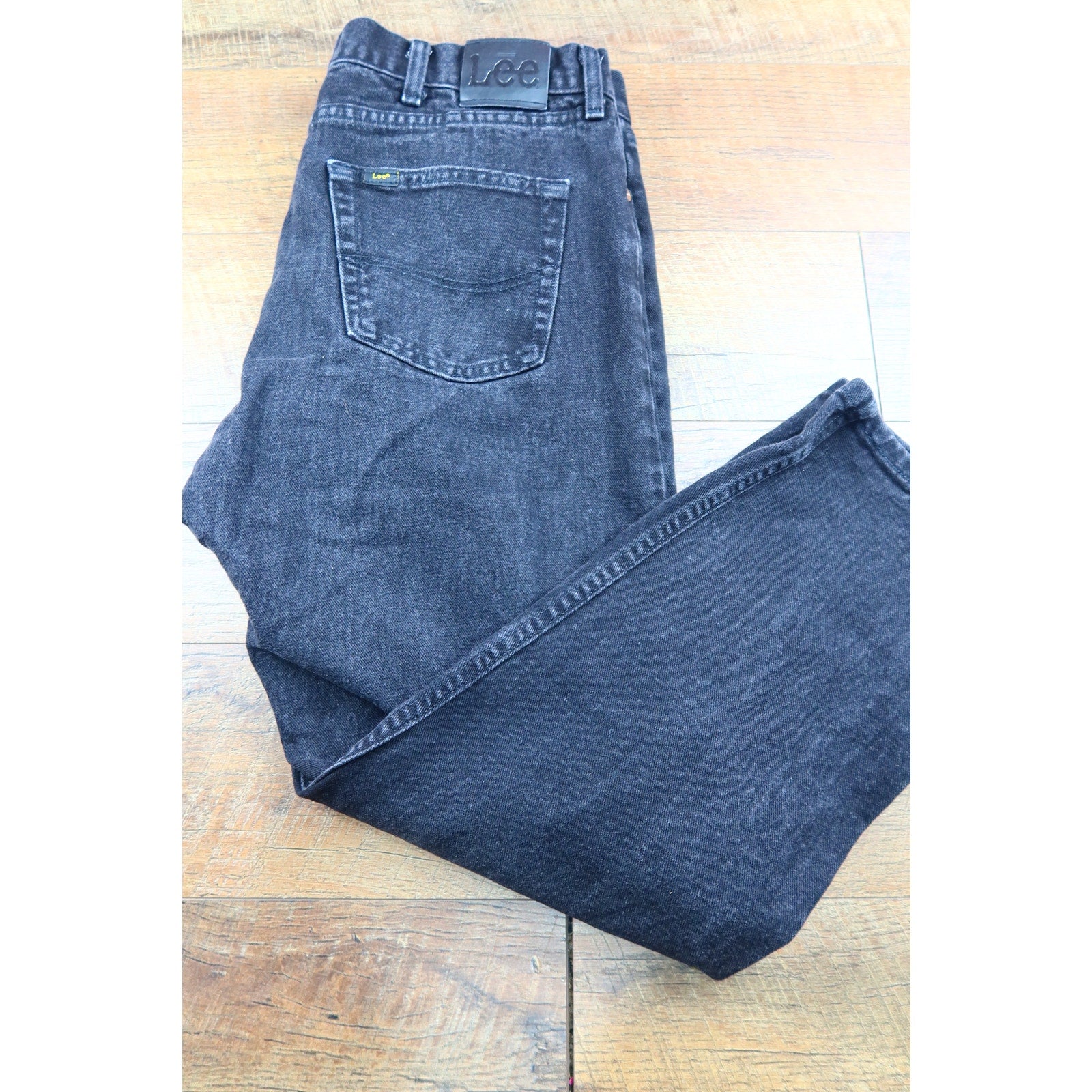 LEE Black Regular Fit Jeans Men's 38x30