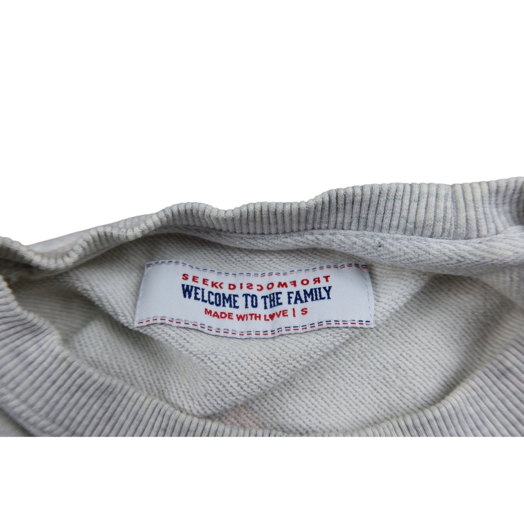 Seek Discomfort Gray Sweatshirt Men's Small