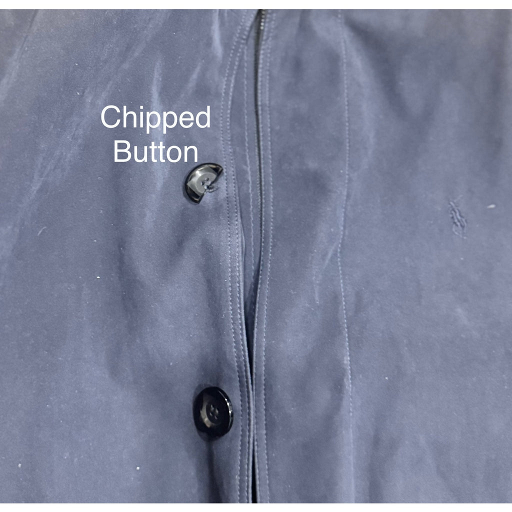 Polo By Ralph Lauren Navy Microfiber Windbreaker Jacket Men's 3XL