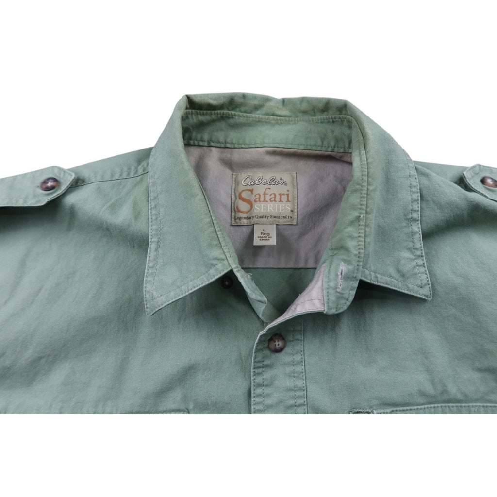 Cabela's Safari Green Series Performance Shirt Hiking Men's L