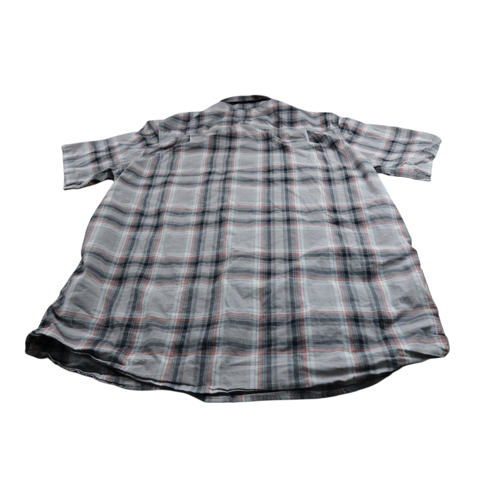 Carhartt Relaxed- Fit Gray Plaid Button Up Men's Shirt XL