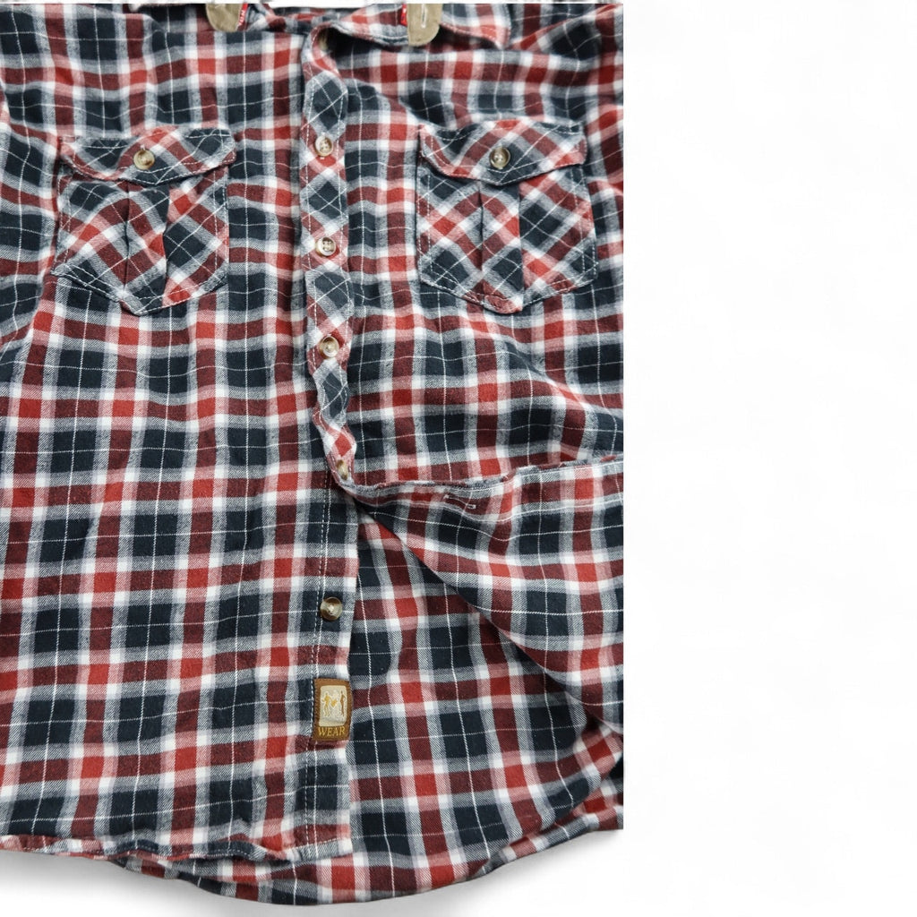 2 Pack Vogue Men's Plaided Shirts Size Large